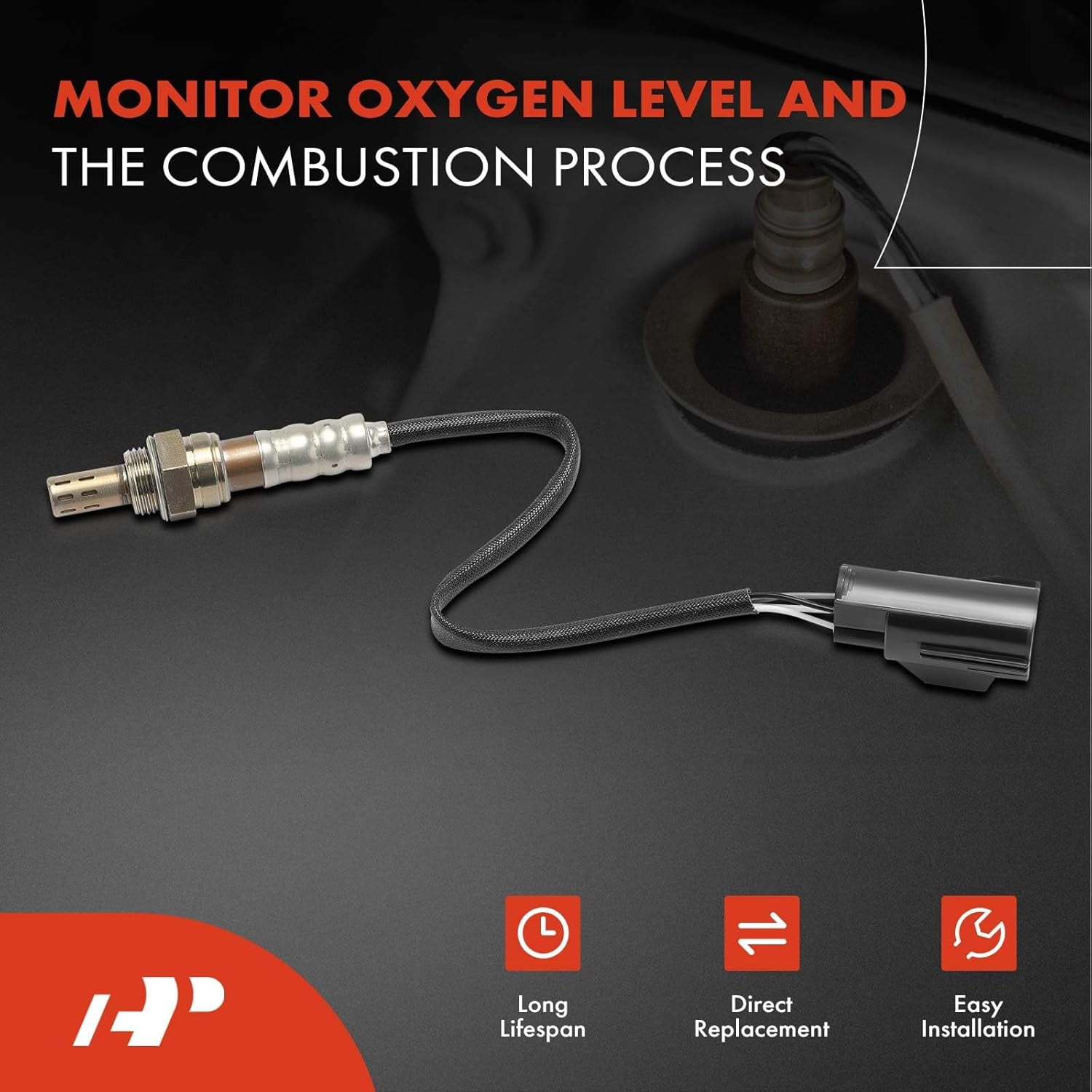 A-Premium O2 Oxygen Sensor Compatible with Ford Focus 2008 2009 2010 2011 2.0L, Upstream and Downstream, 2-PC Set