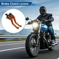 thumbnail image 2 of Palancas de freno y embrague cortas únicas para Suzuki GSX8S 2023-2025, palanca de freno ajustable en 6 posiciones, aleación de aluminio, naranja, 1 par, 2 of 7