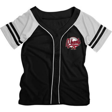 Arizona Jersey - MLB Arizona Diamondbacks Girls Short Sleeve Button Down Mesh Jersey