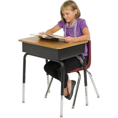 Metal Open Front Kids Desk, Set of 2