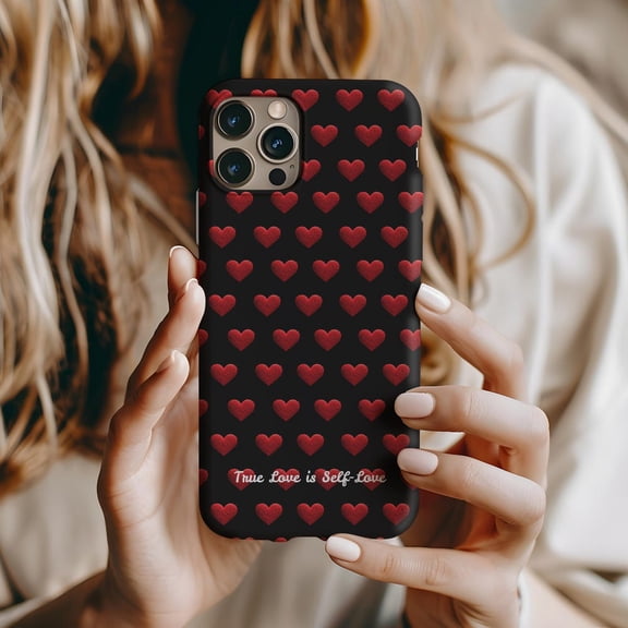 Pixel Heart True Love Valentines Phone Case with iPhone 17 to 11 Pro Max