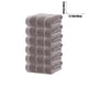 thumbnail image 3 of Juego de 6 toallas de algodón | Toallas de mano suaves y absorbentes para gimnasio, spa, belleza y cuidado del cabello | Toallas duraderas con doble costura en blanco, azul y café | Uso multi, 3 of 5
