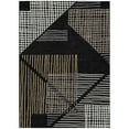 thumbnail image 2 of Addison Rugs Chantille Indoor/Outdoor Transitional Stripes Black Machine Washable Rectangle Rug, 9' x 12', 2 of 8