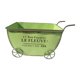 thumbnail image 2 of Carro de flores, carro de metal, jardinera, maceta de metal resistente, jardinera decorativa para Verde, 2 of 8