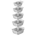 thumbnail image 4 of Large Stainless Steel Dish Tub Square Basin Multi-Purpose Kitchen Sink for Washing Pans Vegetables, 4 of 7