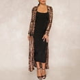 thumbnail image 5 of Evening Party Women Sexy Sequin Perspective Long Sleeve Maxi&nbsp;Coat Gown Cardigan, 5 of 7