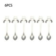 thumbnail image 4 of Youkk 6pcs Hanging Cup Spoon Cute Coffee Spoon Teaspoon Portable Stainless Steel Ice Cream Tableware with Long Handle, 4 of 8