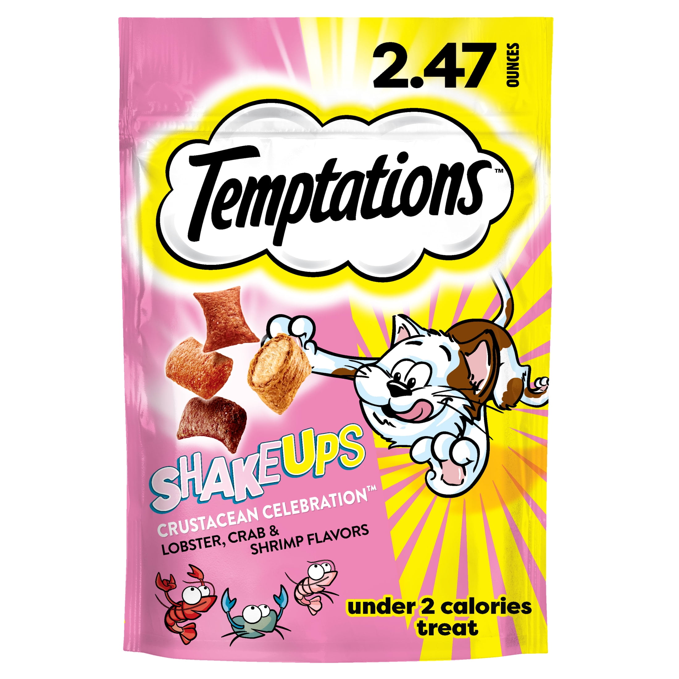 Temptations Shakeups Crunchy And Soft Cat Treats, Clucky Carnival