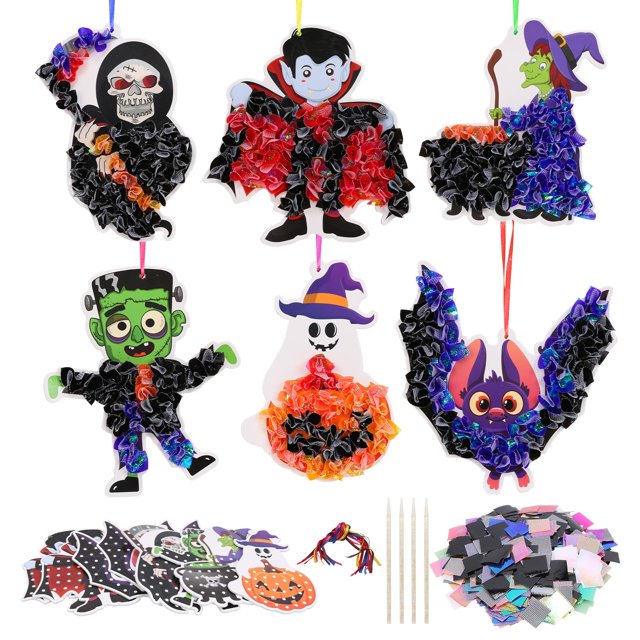 Kit de manualidades Fennoral Halloween para niños Make Art con paquete de 12