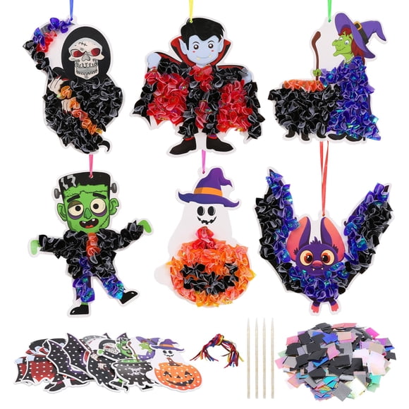 Kit de manualidades Fennoral Halloween para niños Make Art con paquete de 12