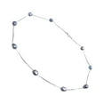 thumbnail image 2 of Collar de perlas de plata Sonducket Azul Negro 40cm, 2 of 6