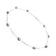thumbnail image 2 of Collar de perlas de plata Qarigey para mujer color Azul negro 50cm, 2 of 6