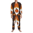 thumbnail image 3 of Daiia Fall Gnomes for Men's Long-Sleeved Pajama Set – Soft & Comfortable Sleepwear Button-Up Pajamas Cozy Lounge Wear-XX-Large, 3 of 7