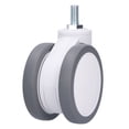 thumbnail image 1 of M12 Roue Pivotante Filetée 3.9 Pouces TPR pour Équipement Médical - Construction en Alliage d'Aluminium, Roulement Lisse et Silencieux, Design Antichoc, Installation Facile, Durable pour Hôpital/usine, 1 of 6