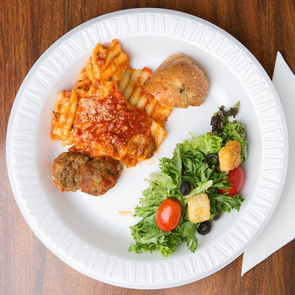 Nicole Fantini's Apollo 100 Count/Pack 9'light weight Foam Plate for all party occasion & Parties: 100 Count