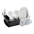 thumbnail image 2 of Kitchen Details 4029-BLK Chrome Set Dish Rack, Black - 3 Piece, 2 of 6