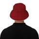 thumbnail image 5 of Balery Red Black Houndstooth Sombreros para el sol para hombre y mujer, sombrero de pescador con UPF 50+, 5 of 6