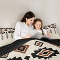 thumbnail image 6 of Feelyou Hippie Aztec Triangle Bedding Comforter Set, Vintage Bohemian Style Twin Comforter Sets, Teens Adult Women Men Reversible Bedding Set, Microfiber Bedroom Decor, 2-Piece, 6 of 9