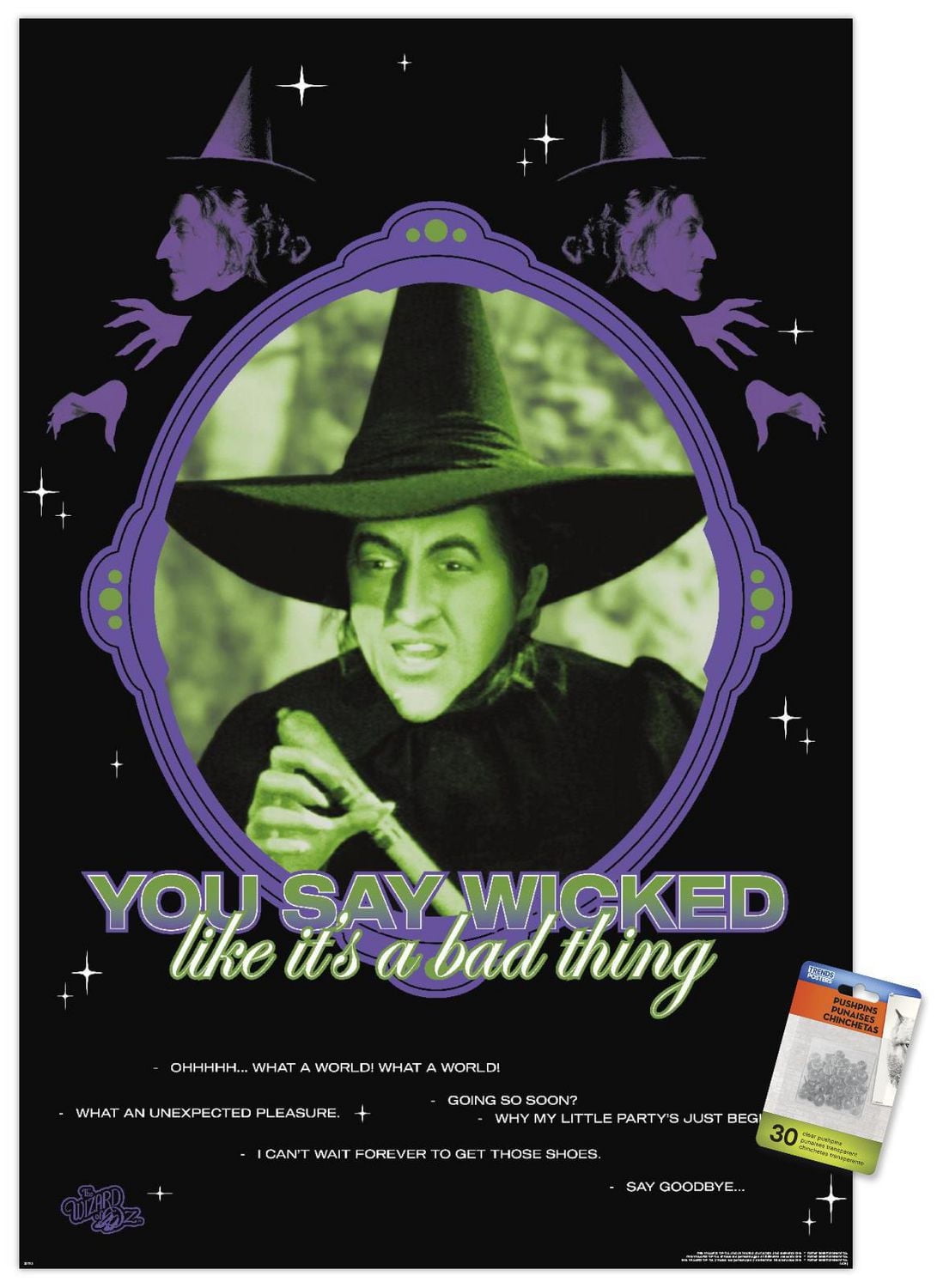 The Wizard Of Oz - You Say Wicked Wall Poster