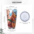 thumbnail image 4 of Saiise Scooby-Doo Print Tumbler 20 Oz Stainless Steel Vacuum Insulated with Straw Coffee Cup for Home,Office,Outdoor Works Great for Ice Drinks and Hot Beverage, 4 of 8