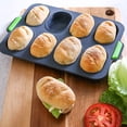 thumbnail image 4 of Oval Silicone Mold, Non Stick French Bread Baguette Pans, Mini Cake Baking Pan Mold,, 4 of 4