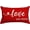 Red, variant on Red Valentines Day Pillow Cover 12x20 inch Love You More Valentine Lumbar Pillows Valentines Day Decorations for Sofa Couch