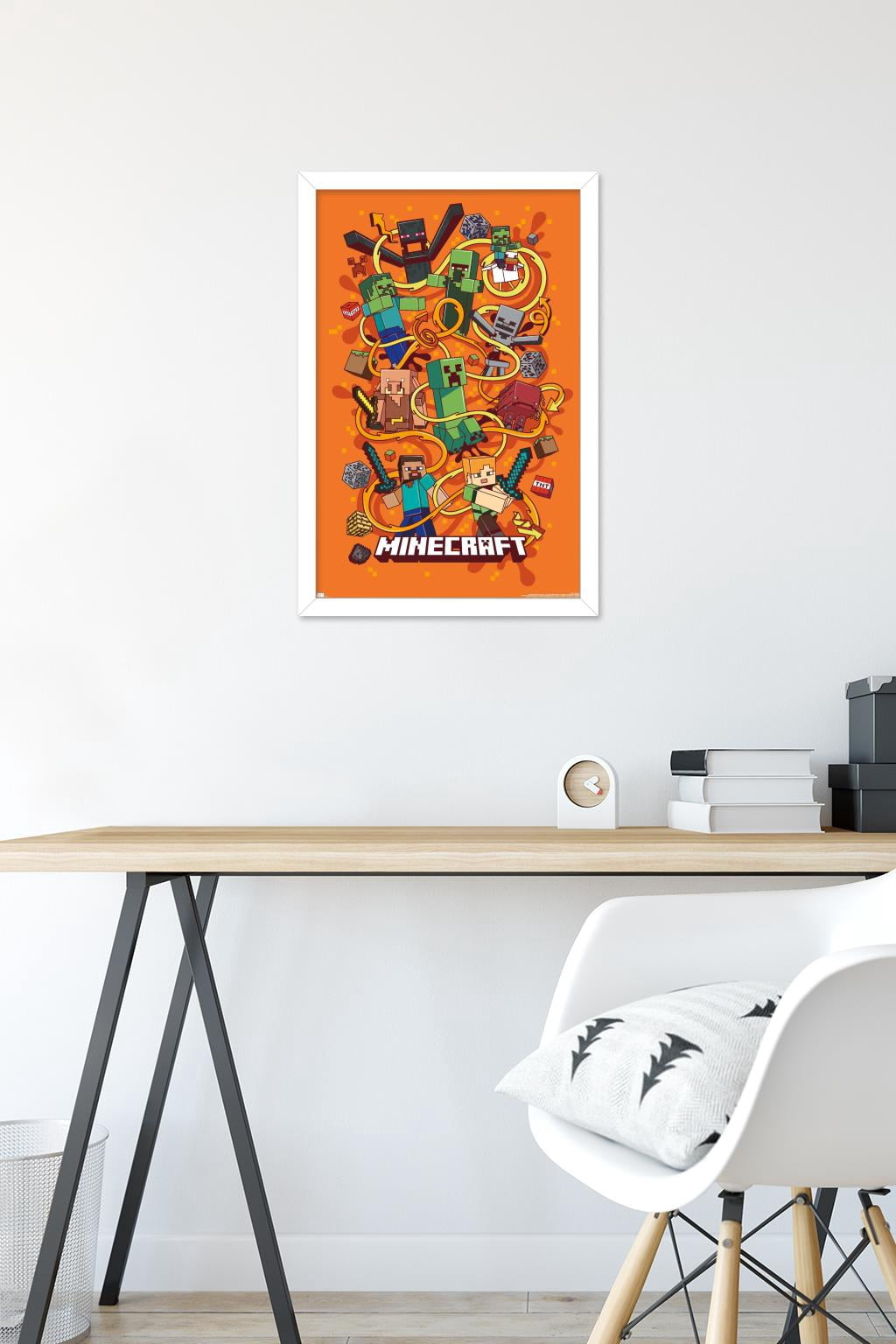 Minecraft - Funtage Wall Poster, 14.725" x 22.375" Framed
