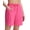 Pink, variant on Women's 7'' Swim Board Shorts High Waisted Beach Shorts Modest Long Swim Bottoms with Liner and Pockets Quick Dry UPF50+ Black L