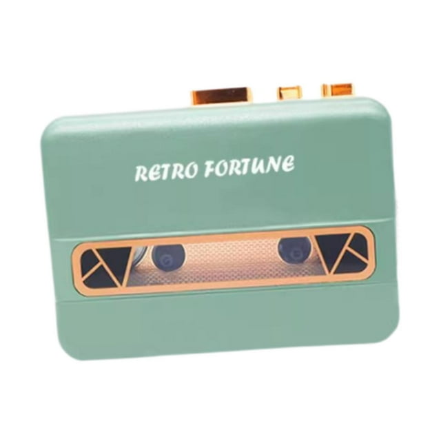 Bunblic Portable Cassette Tape Player Gift with 3.5mm Earphone Jack Built in Speaker