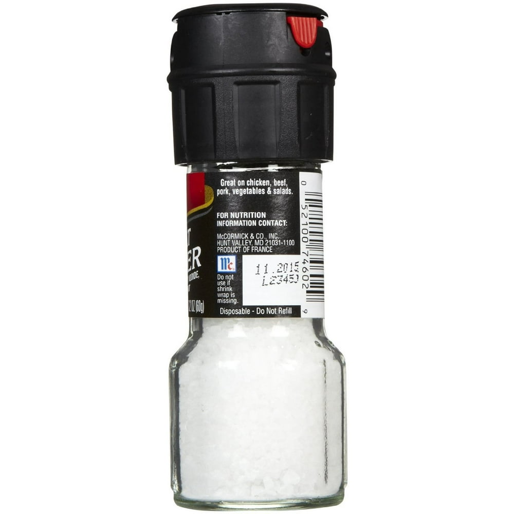 Mccormick Grinders Sea Salt Grinder, 2.12 OZ (Pack of 6)