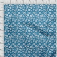 thumbnail image 4 of oneOone Viscose Jersey Blue Fabric Kids Floral Sewing Craft Projects Fabric Prints By Yard 60 Inch Wide, 4 of 4