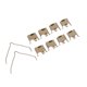 thumbnail image 1 of Kit De Montaje De Pastillas De Freno Trasero, Mejora La Seguridad Resistente Al Desgaste BPF1166A Pastillas De Freno De Disco Trasero Alta Durabilidad Para 6 GG GY GH, 1 of 7
