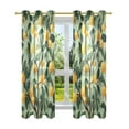 thumbnail image 7 of Yayeee Window Curtains Set of 2 for Living Room Light Filtering 63"x52", Orange Tree, 7 of 7