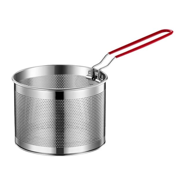 Guardoinrt Panier à Frire en Acier Inoxydable pour Frites Ailes de Poulet 20cm pour Français 18cm