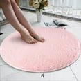 thumbnail image 2 of Winty Carpet,Floor Mat,80Cm Soft Coral Velvet Round Rug Anti-Skid Doormat Carpet Bath Living Room Rug,Area Rugs, 2 of 7