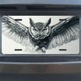 thumbnail image 7 of Soaring Owl Sketch Front License Plate, Metal License Plate, Funny Standard Plates Personalized Novelty Decorative For Men/Women/Boys/Girls Car 6×12 Inch, 7 of 7