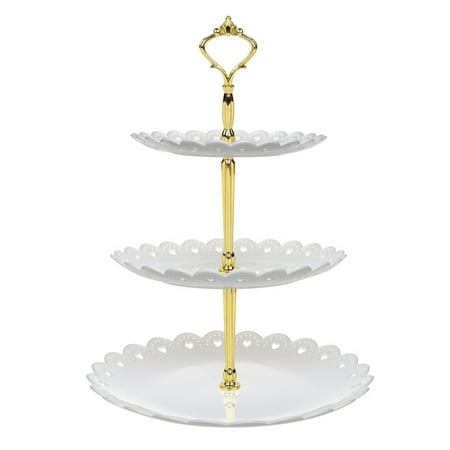 

ONWRACE Cake Stand Three-layer Multi-purpose 4 Colors Cake Rack Stand for Wedding