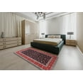 thumbnail image 4 of Ahgly Company Indoor Rectangle Traditional Deep Red Persian Area Rugs, 2' x 4', 4 of 6