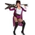 thumbnail image 2 of Adults Women's Purple Rocker Babe Princess Costume Small 2-6, 2 of 3