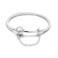 thumbnail image 1 of Pulsera De Plata 925 Xtellar Snake Safe Chain Star Dije, 1 of 4