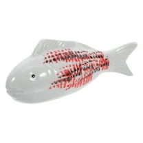 Adorable Ceramic Floating Fish Decoration Simulated Underwater Craft Small Porcelain Aquarium Decor 2pcs