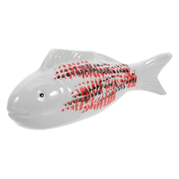 Adorable Ceramic Floating Fish Decoration Simulated Underwater Craft Small Porcelain Aquarium Decor 2pcs