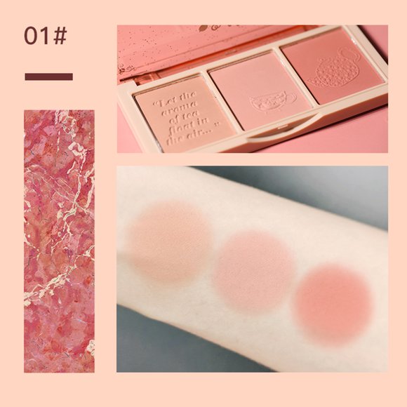 HOLD LIVE 2-Color Blush Palette, 13.5g Silky Smooth Powder for Brightening Skin Tone, Long-Lasting Natural Flawless Glow, Suitable for Professional Salon/Wedding/Party/Home Use, Beginner-Friendly,