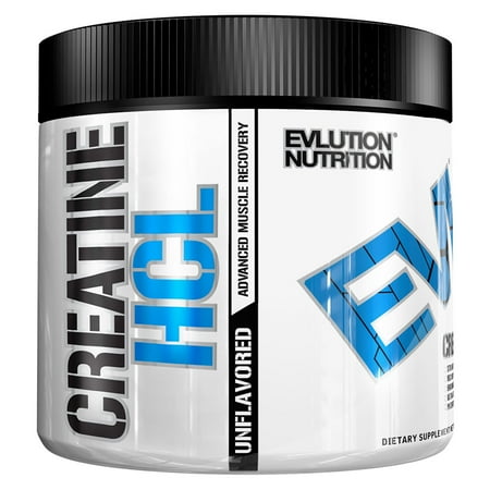 Evlution Nutrition Creatine HCL Powder, Unflavored, 30 Servings