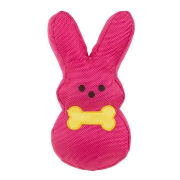 PEEPS® 7 inch Pink Bunny Plush Dog Toy