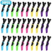 EEEkit 30pcs Alligator Styling Sectioning Clips, Professional Non-Slip Grip Clips for Hair Salon