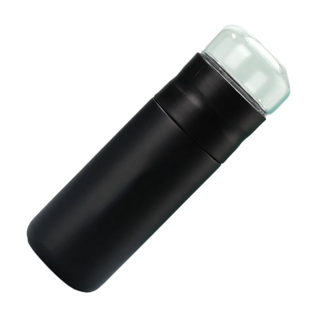 Bewildely Tapa para taza de acero inoxidable con función fácil de limpiar Tapa para botella de acero inoxidable con apertura de boca ancha Teteras negro