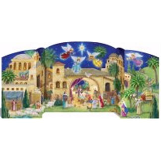 Photo 1 of Vermont Christmas 189895 18 x 8.75 in. Free Standing Advent Calendar-Bethlehem Nativity