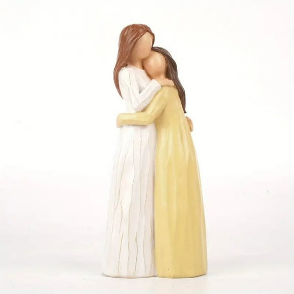 Gifts for Mom from Daughter, Mother and Daughter Figurines, Expresses Loving Relationships Between Mother and Daughter, Sculpted Hand-Painted Figure Gift for Mother's Day or Birthday