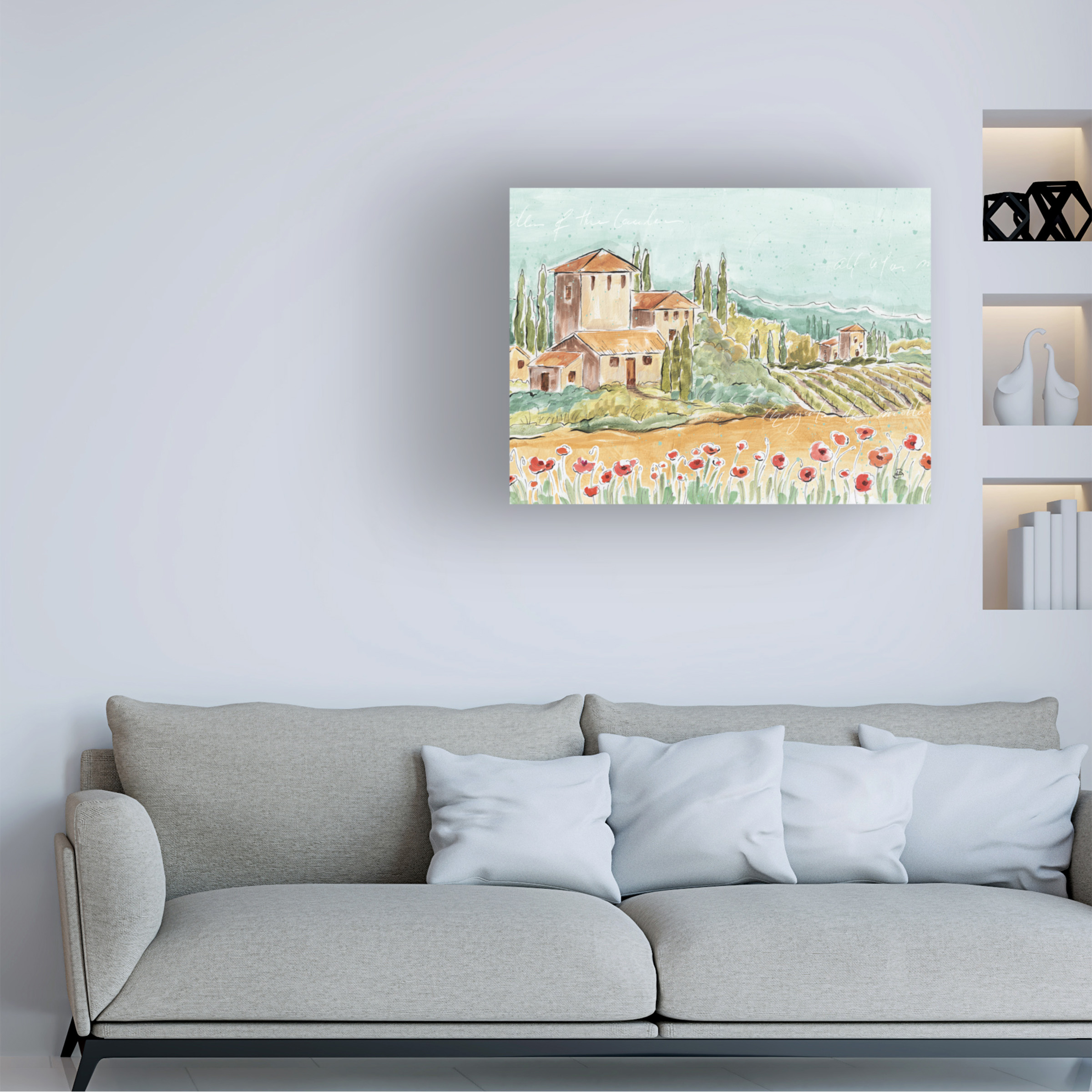 Daphne Brissonnet 'Tuscan Breeze I No Grapes' Canvas Art